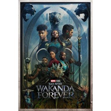 Imagem de Poster Cartaz Pantera Negra Wakanda Para Sempre B - Pop Arte Poster