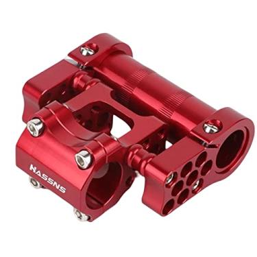 Imagem de Deevoka Guiador de Bicicleta de Liga de Alumínio Haste Haste Adaptador Ultraleve CNC para Substituição Bike Acessório de Ciclismo, VERMELHO