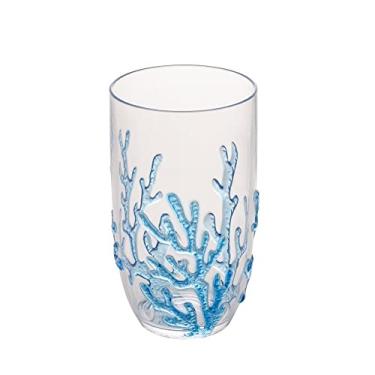 Imagem de CJ 6 COPOS ALTOS ACRÍLICO CORAL AZUL 650ml