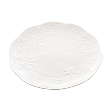 Imagem de LYOR - Prato para Sobremesa de Porcelana New Bone Butterfly Flower 19cm x 19cm x 2cm