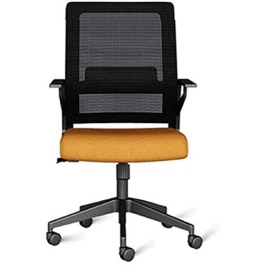 Imagem de cadeira de escritório Cadeira de escritório ergonômica reclinável apoio lombar cadeira executiva de malha com encosto alto confortável cadeira giratória cadeira ajustável (cor: laranja) needed