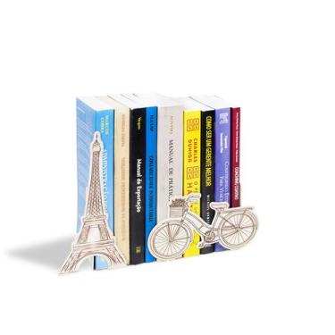 Imagem de Suporte Aparador Porta Livros Vintage Paris Torre Eiffel - Geguton
