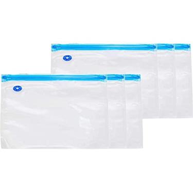 Imagem de Kit 6x Saco à Vácuo Culinario p/Alimento Reutilizável Medio