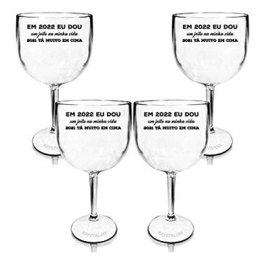 Imagem de Kit 4 Taças Gin Transparentes Personalizadas em 2022 eu...