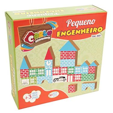 Imagem de Carlu Brinquedos - Jogo de Construção, 3+ Anos, 50 Peças, Color Multicolorido, 3031
