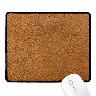 Imagem de Mousepad de couro com design abstrato, borda costurada, tapete de borracha para jogos