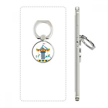 Imagem de Incrível suporte de anel de telefone com ilustração de carrossel Funny Park