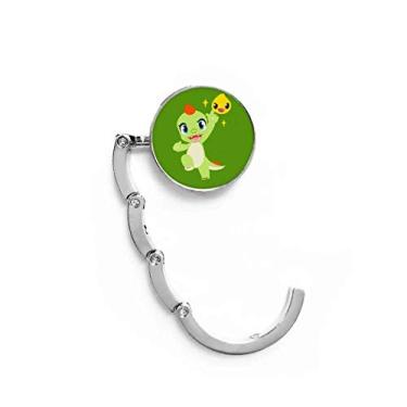 Imagem de Gancho de mesa Dinosaur Kingdom Love You com fecho decorativo e gancho dobrável