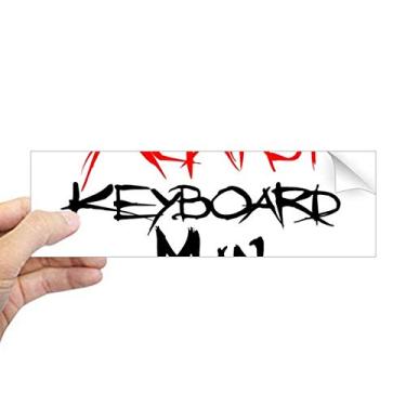 Imagem de DIYthinker Adesivo retangular contra teclado, para notebook, janela
