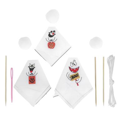 Imagem de plplaaobo Conjunto de 5 fantasmas para pendurar no dia das bruxas, enfeite de fantasma de abóbora, decoração para pendurar no dia das bruxas, decoração de Halloween para festas de