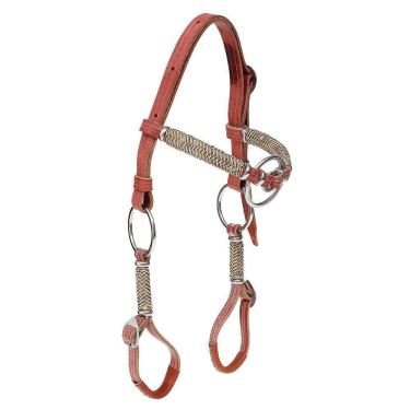Imagem de Cabeçada para Cavalo com Testeira e Argolas Inox 28064