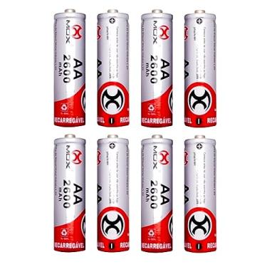 Imagem de Pilhas AA 2600 mAh Recarregáveis Mox - 8 Unidades