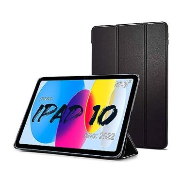 Imagem de Smart Case Para Apple iPad 10ª Geração De 10.9" Pol. Model A2696 A2757 A2777 A3162 Ano 2022 - Alamo (PRETO)