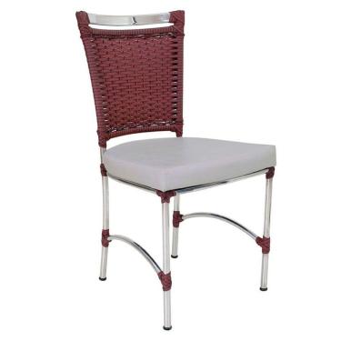 Imagem de Cadeira em Alumínio e Fibra Sintética JK Cozinha Edícula