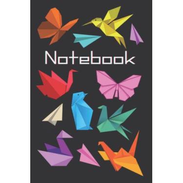 Imagem de ORIGAMI Colorful Animals Figures Notebook Journal Tracker Planner Pad: Beautifully Designed: Lined 100 pages 6 x 9 inches.