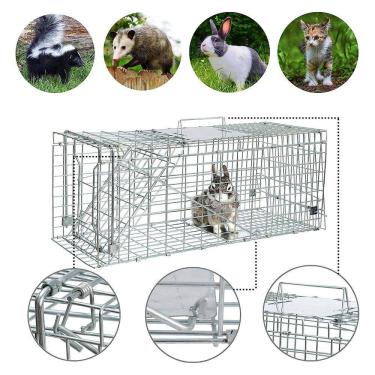 Imagem de Armadilha Gaiola Gatoeira Lorben Grande Captura Resgate Animais Gatos Gambás Lagartos