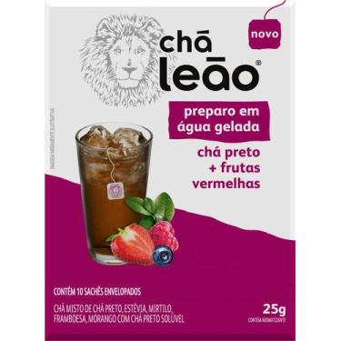Imagem de Chá Leão Água Gelada - Chá Preto E Frutas Vermelhas 10 Sachês