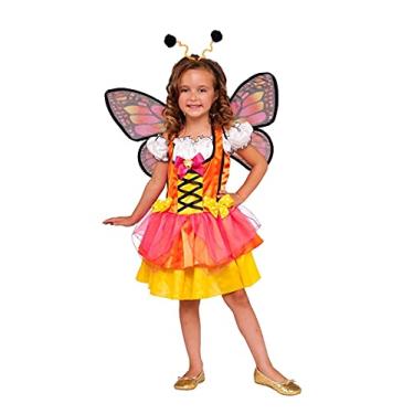 Imagem de Rubie's Child's Glittery Orange Butterfly Costume, Large
