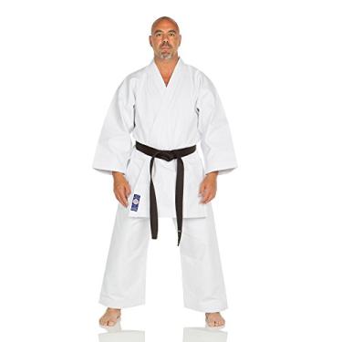 Imagem de Ronin Brand Blue Label Shiai Escovado Karate GI – Uniforme de Artes Marciais Pesadas – Macio 325 ml Uniforme de caratê de lona escovada – perfeito para competições e treinamento, Branco, 4