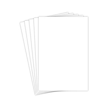 Imagem de Cartolina grande branca em branco 30,48 cm x 45,72 cm | Papel grosso de peso médio 29,54 kg Capa de cartão (176 GSM) | 50 folhas por pacote