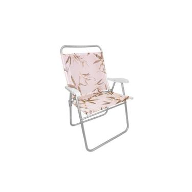 Imagem de Cadeira Praia em Aluminio Zaka King Bambu Capacidade 140kg-Unissex
