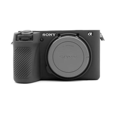 Imagem de MUZIRI KINOKOO Capa de silicone para Sony A6700, capa protetora macia para câmera digital Sony A6700/Alpah 6700 - capa de silicone antiarranhões Slim Fit A6700 - superfície lisa preta