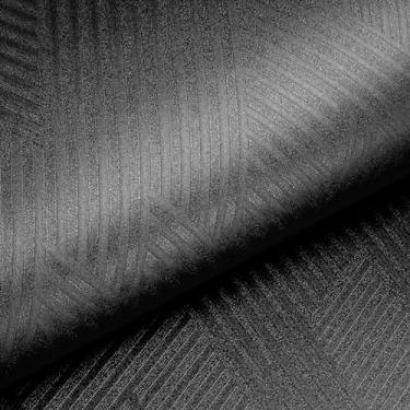 Imagem de Livelynine Papel de parede preto moderno descasque e cole papel de parede abstrato pré-colado texturizado para quarto, banheiro, impermeável, padrão escuro, papel de contato preto removível para