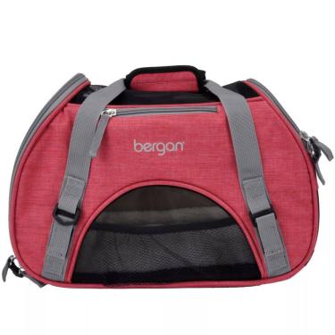 Imagem de Bolsa De Transporte Bergan Comfort Carrier Mala de Viagem Avião Para Cães e Gatos Grande- Rosa