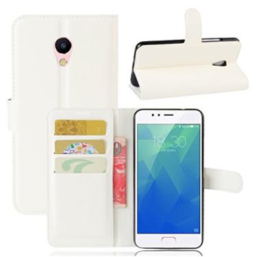 Imagem de NEKOYA Capa carteira MEIZU M5S, capa carteira flip de couro PU premium com compartimento para cartão, suporte e fecho magnético [capa interior à prova de choque de TPU] Compatível com MEIZU M5S