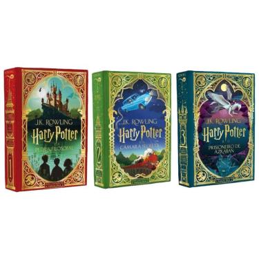 Imagem de Kit Coleção Harry Potter Ilustrado MinaLina (3 volumes)