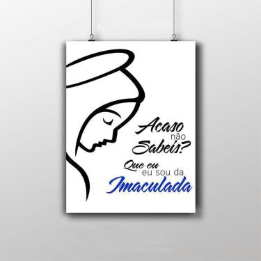 Imagem de Placa Decorativa Da Imaculada Conceição 20X30Cm