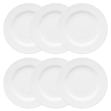 Imagem de Conjunto de Pratos Rasos 06 Peças Flamingo White Oxford