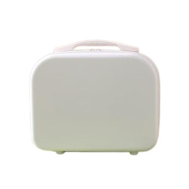Imagem de FORAO Bagagem de viagem PC Material Mala 14 Polegadas Bagagem Maquiagem Mini Bolsa de Armazenamento Bolsa Feminina Portátil Senhora Nova Mala Profissional de (Cor: Branco,