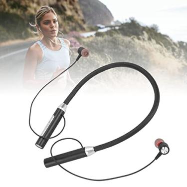 Imagem de Fones de Ouvido Bluetooth Com Fita para o Pescoço, Sem Fio Bluetooth 5.2 IPX5 à Prova D'água Estéreo Ergonômico Com Fita para Baixo Aprimorada Fones de Ouvido Magnéticos para