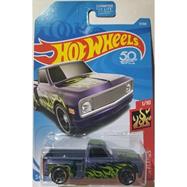 Imagem de Hot Wheels 2018 50th Anniversary HW Flames Custom '69 Chevy (Purple) 11/365, Purple