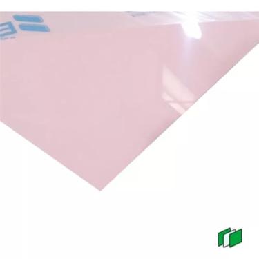 Imagem de Placa Chapa Acrílico Rosa bebê 2mm (100cm x 50cm)