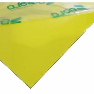 Imagem de Placa Chapa de Acrílico Amarelo 2mm (100cm x 50cm)