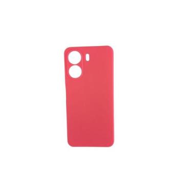 Imagem de Capa Veludo + Pelicula 3D Compatível Para Xiaomi Poco C65 - DB, Coral