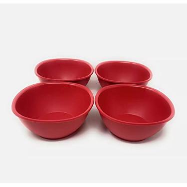 Imagem de Tupperware Conjunto de tigelas de arroz de cereais Legacy Pinch Chili Red