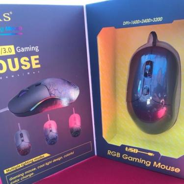 Imagem de Mouse Gamer Com Fio K50 Aoas Com Led 3200 Dpi Turbo, K50