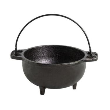 Imagem de Mini Panela Tripé Caldeirão Ferro Fundido Sem Tampa 500 ml Santana, Ca