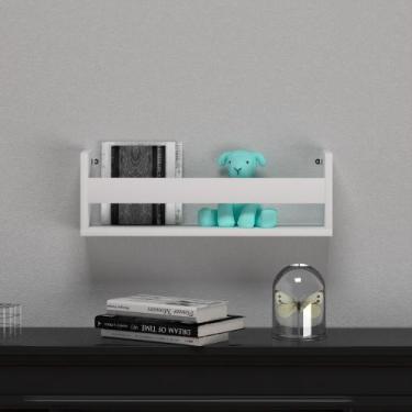 Imagem de Prateleira Revisteiro Porta Livro Proteção Infantil - SignMaq, Branco