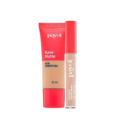 Imagem de Kit Payot Alta Cobertura Base Cor 3 e Corretivo (2 produtos)