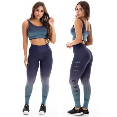 Imagem de Conjunto Fitness Academia Sublimada Estampada Tarelles - T0574 - T0575