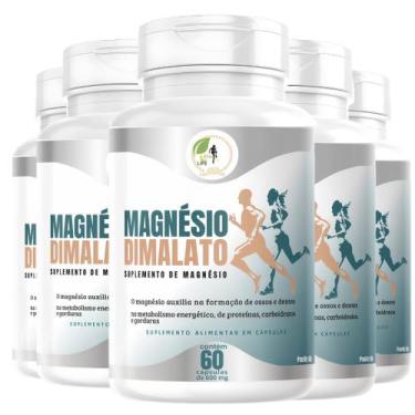 Imagem de KIT C/5 Magnésio Dimalato Premium 60 Cápsulas - Fits Life