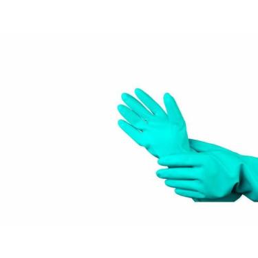 Imagem de Luva nitrilica multiuso verde m - 1 par vabene