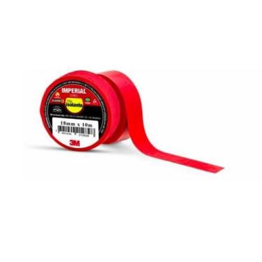 Imagem de Fita Isolante 3M Imperial  Vermelha, 18 mm x 10 m