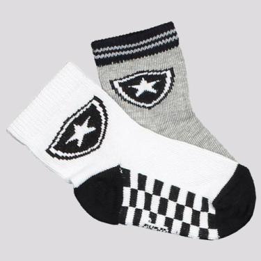 Imagem de Kit Meia Botafogo 2 pares Infantil - Rikam, 17-20