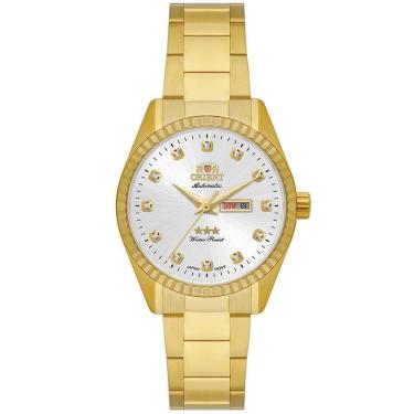 Imagem de Relógio Orient Feminino Ref: Nh6gg007 S1kx Dourado Automático
