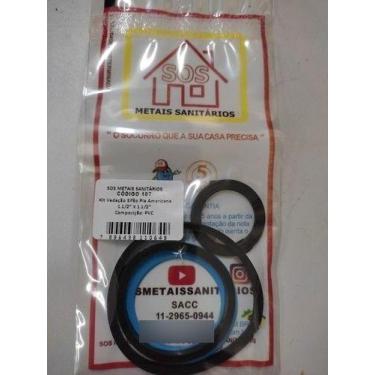 Imagem de Anel Vedação Reparo Borracha Sifão Pia Cozinha 1 1/2 X 1 1/2 - SOS